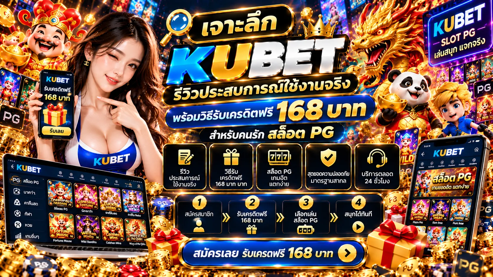 เจาะลึก KUBET: รีวิวประสบการณ์ใช้งานจริง พร้อมวิธีรับเครดิตฟรี 168 บาท